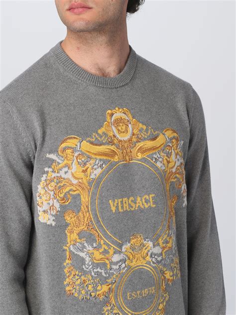 maglia scritta versace|Maglia Versace uomo .